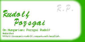 rudolf pozsgai business card